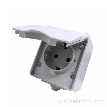 1 Gang Weatherproof Schuko Power Outlet